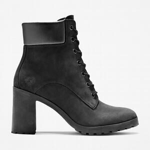 Timberland Allington Mid Lace-Up Heel Boot Black Size 8.5